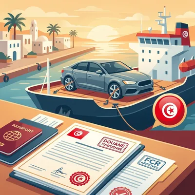 Démarches pour importer une voiture FCR en Tunisie
