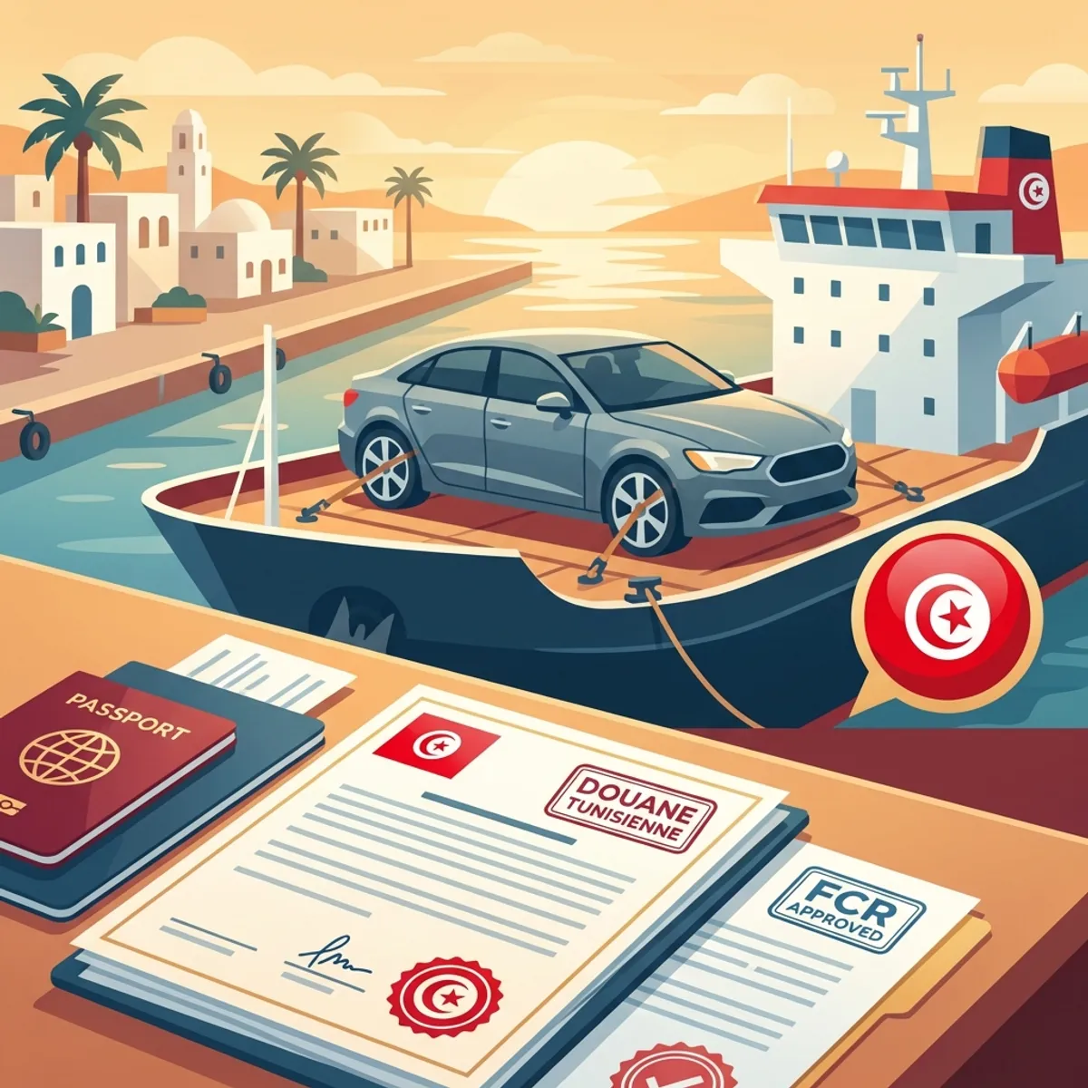 Démarches pour importer une voiture FCR en Tunisie